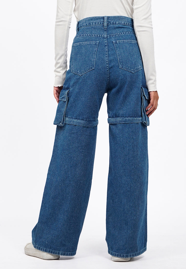 Detachable Denim Pants