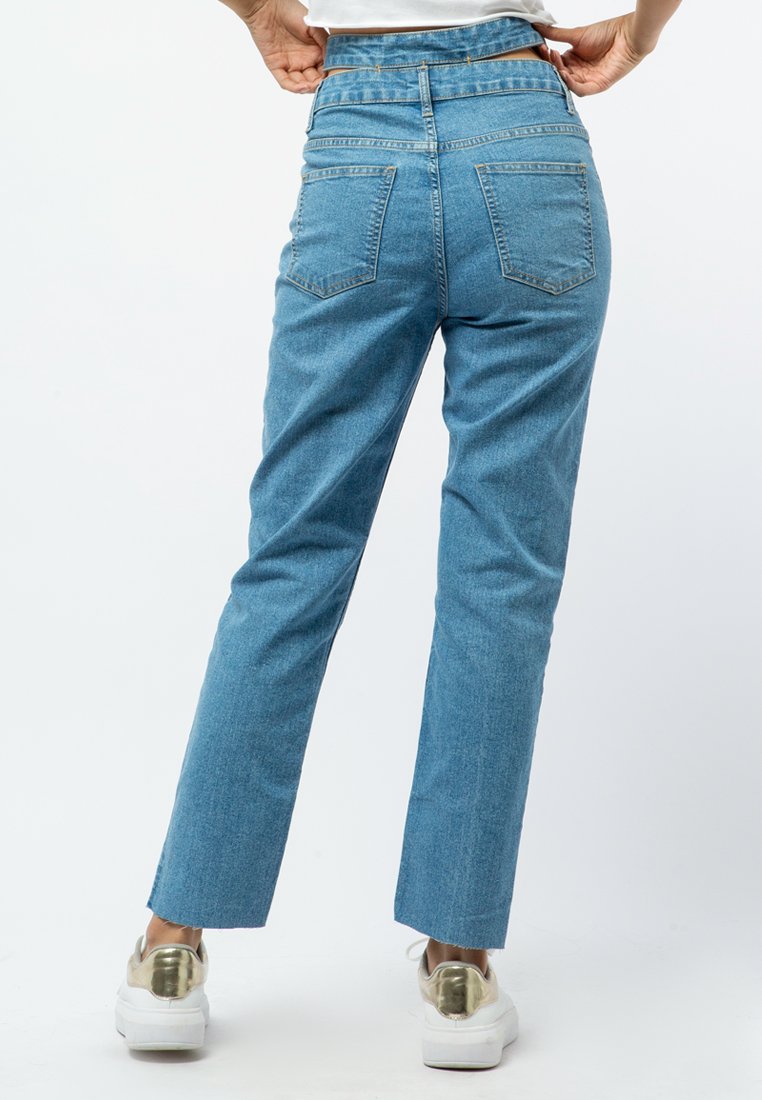 Printed Mom Jeans