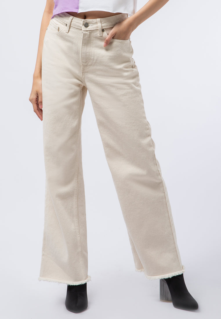 Wide Leg Denim Pants