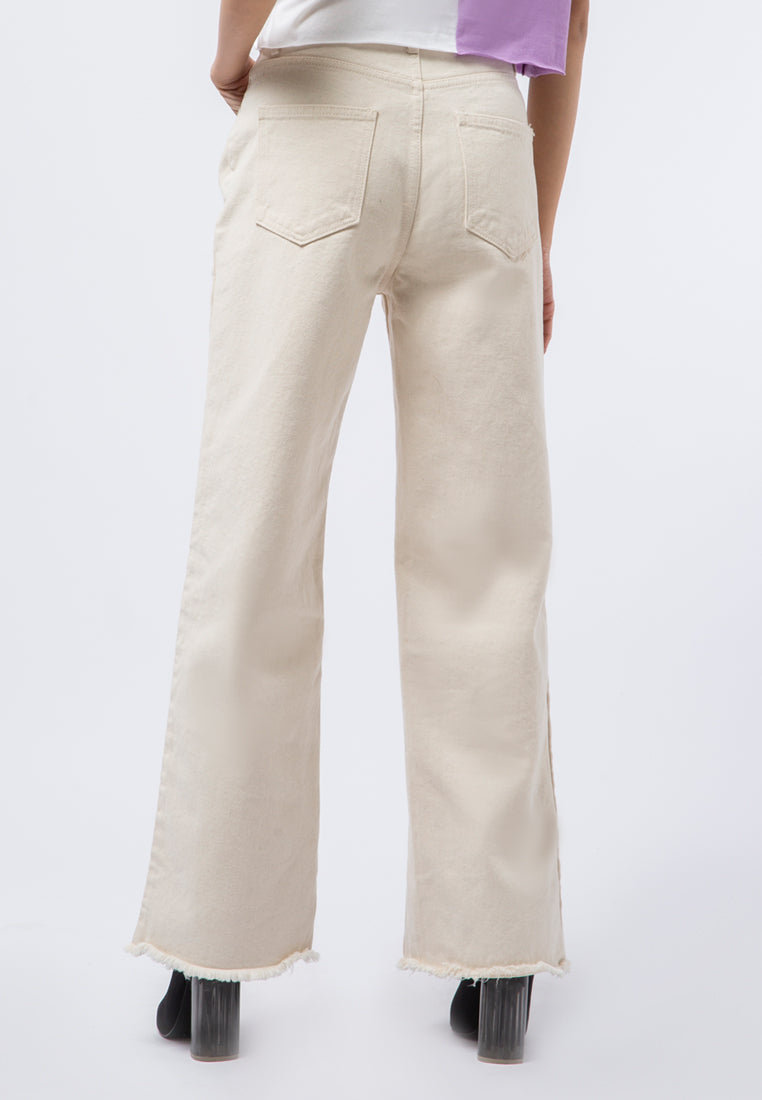 Wide Leg Denim Pants