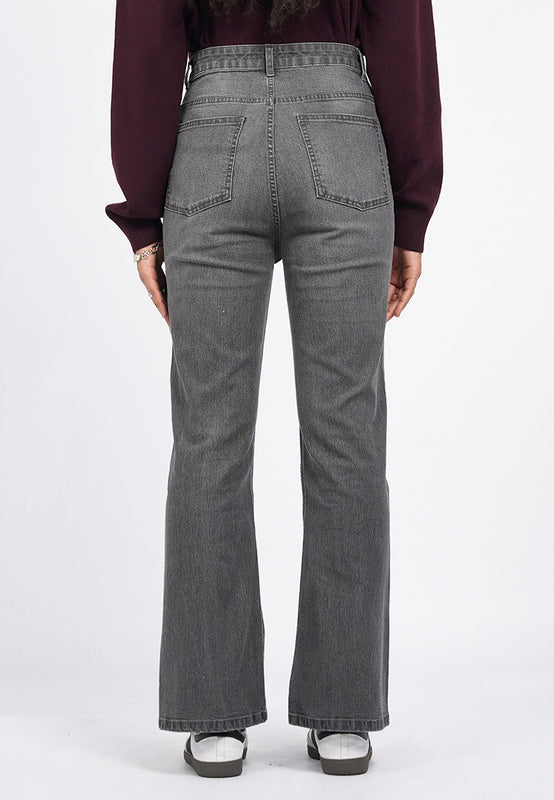 Regular Fit Flare Denim Pants
