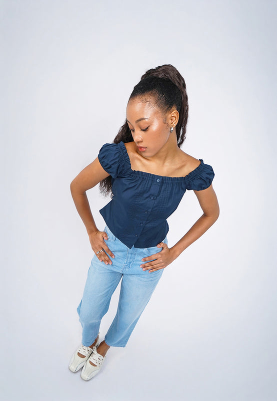 Regular Fit Ankle Length Denim Pants