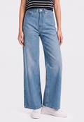 High Waist Wide Leg Denim Pants