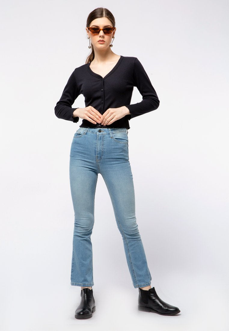 Fitted Flare Denim