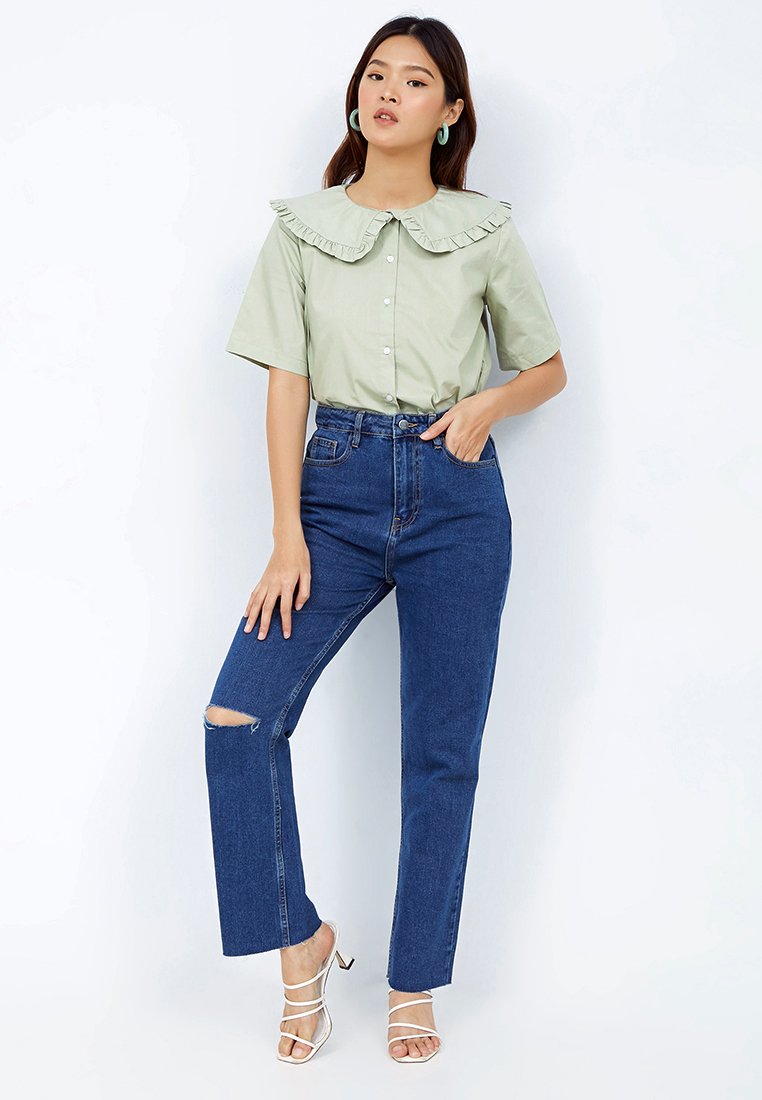 Straight Fit Denim Pants