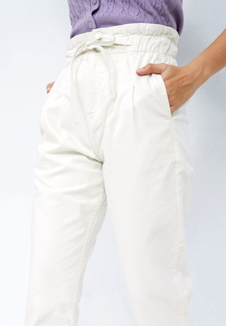 Paperbag Denim Pants
