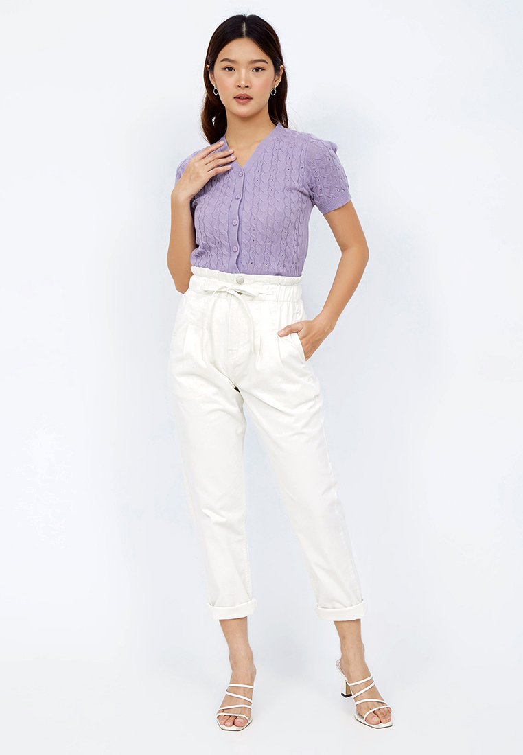 Paperbag Denim Pants
