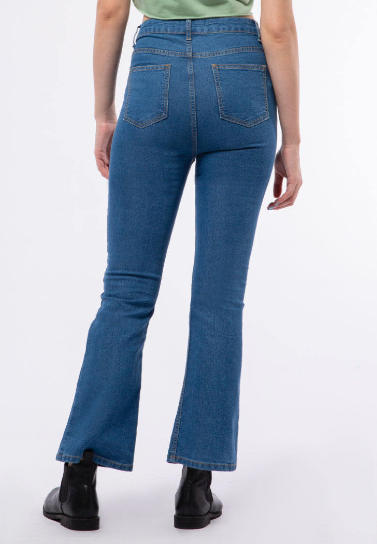 Stretch Flare Denim Pants