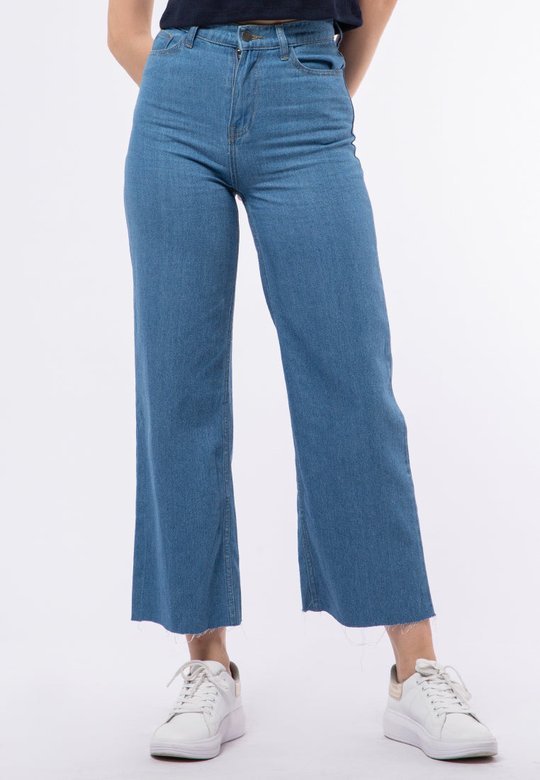 Wide Leg Denim Pants