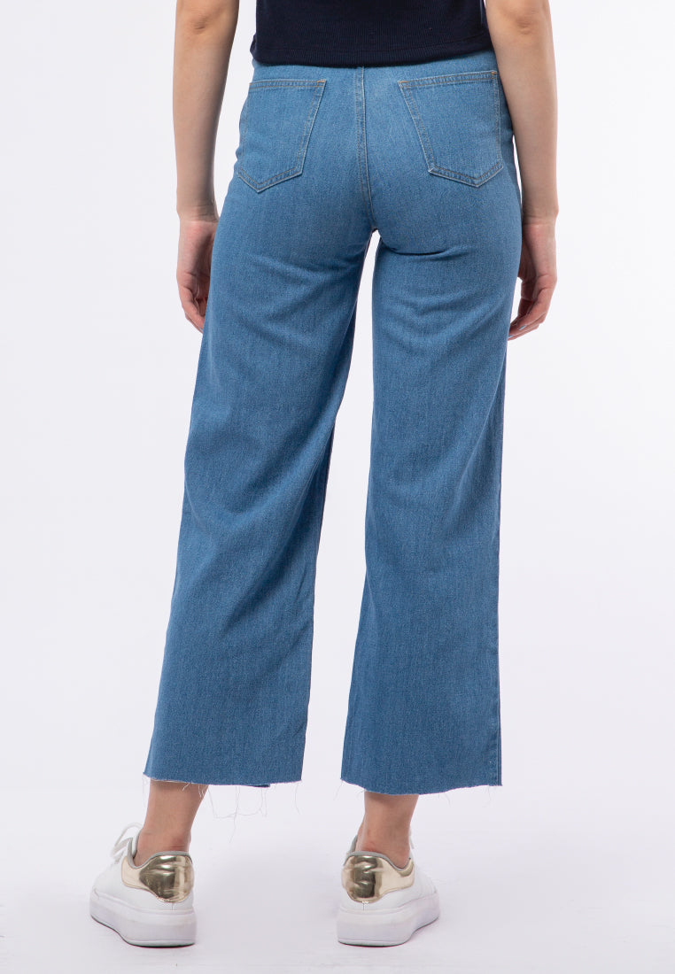 Wide Leg Denim Pants