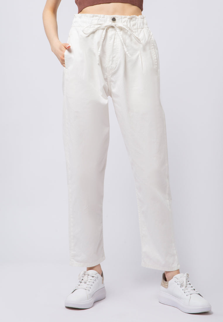 Paperbag Colored Denim Pants