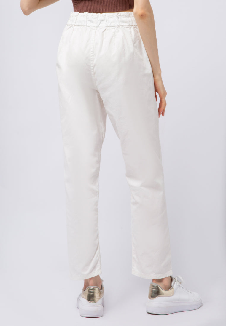 Paperbag Colored Denim Pants