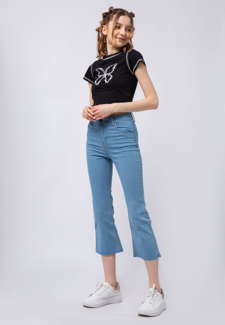 Flare Fit Denim Pants
