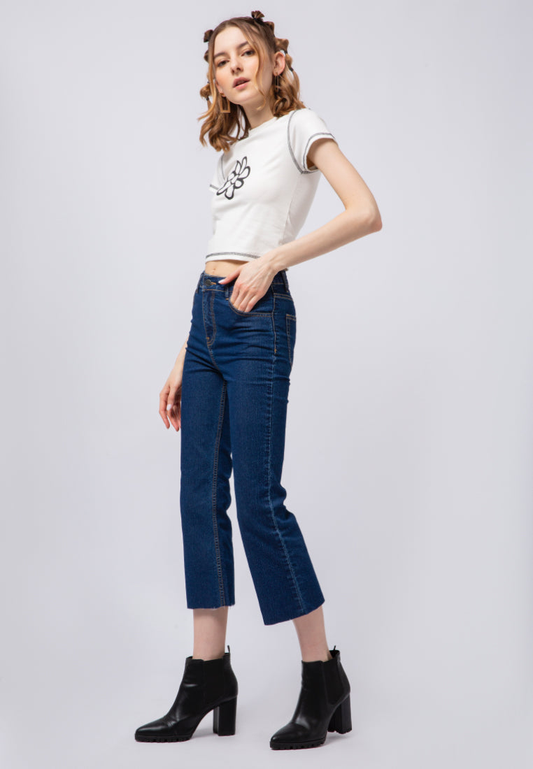 Flare Fit Denim Pants