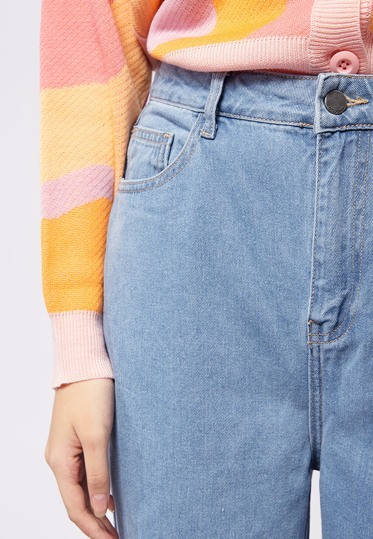 Regular Fit Straight Denim Pants