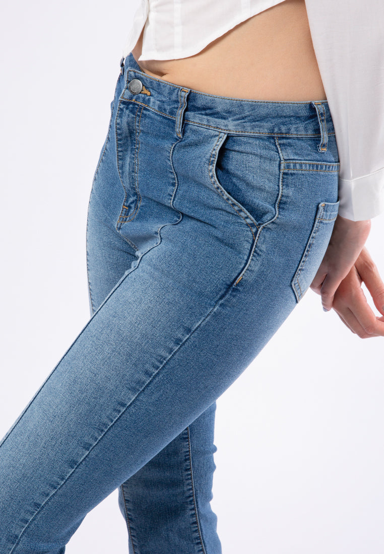 Flare Denim Pants