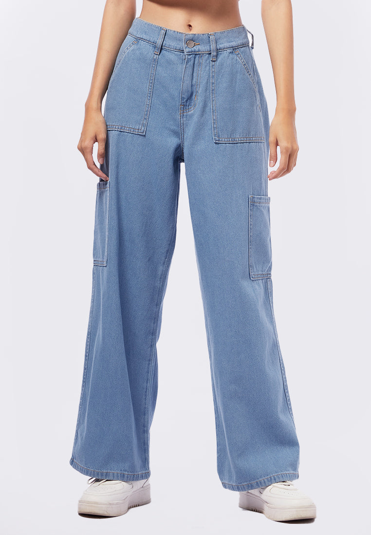 Regular Fit Cargo Denim Pants