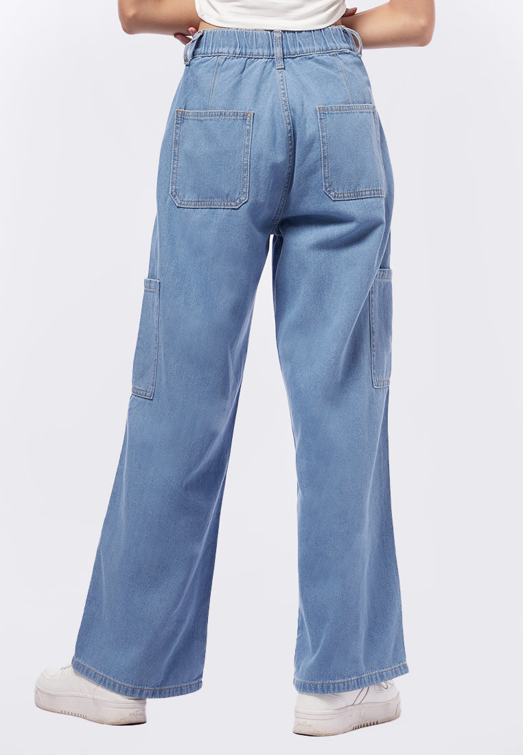 Regular Fit Cargo Denim Pants