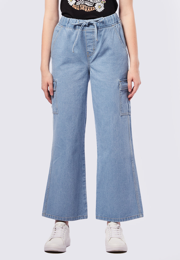 Cargo Drawstring Jeans
