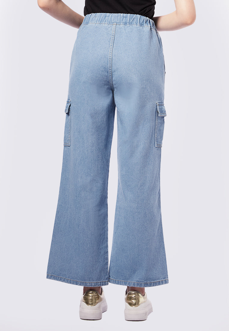 Cargo Drawstring Jeans