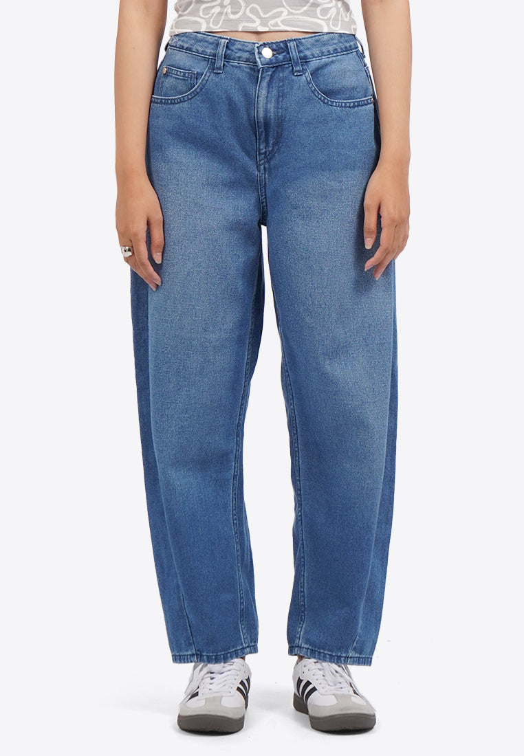 Balloon Fit Denim Pants