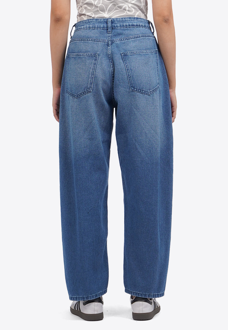 Balloon Fit Denim Pants