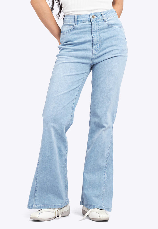 Basic Flared Denim Pants
