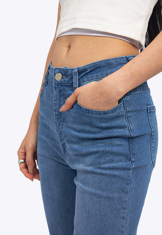 Basic Flared Denim Pants