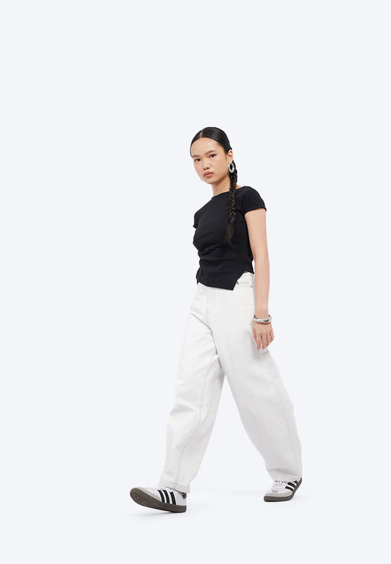 Barrel Denim Pants