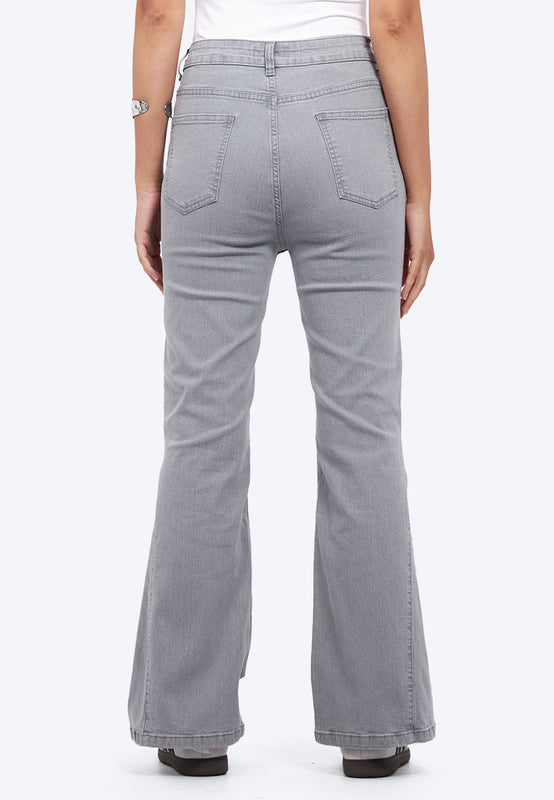 Basic Flared Denim Pants