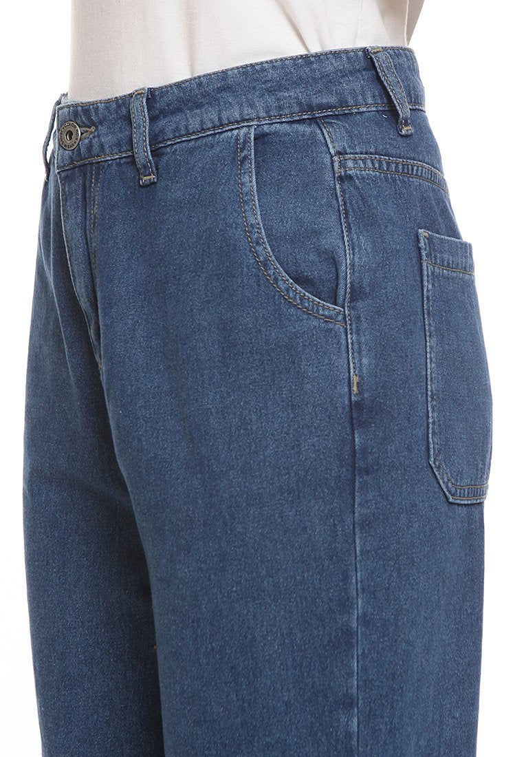 Denim Boyfriend Pants