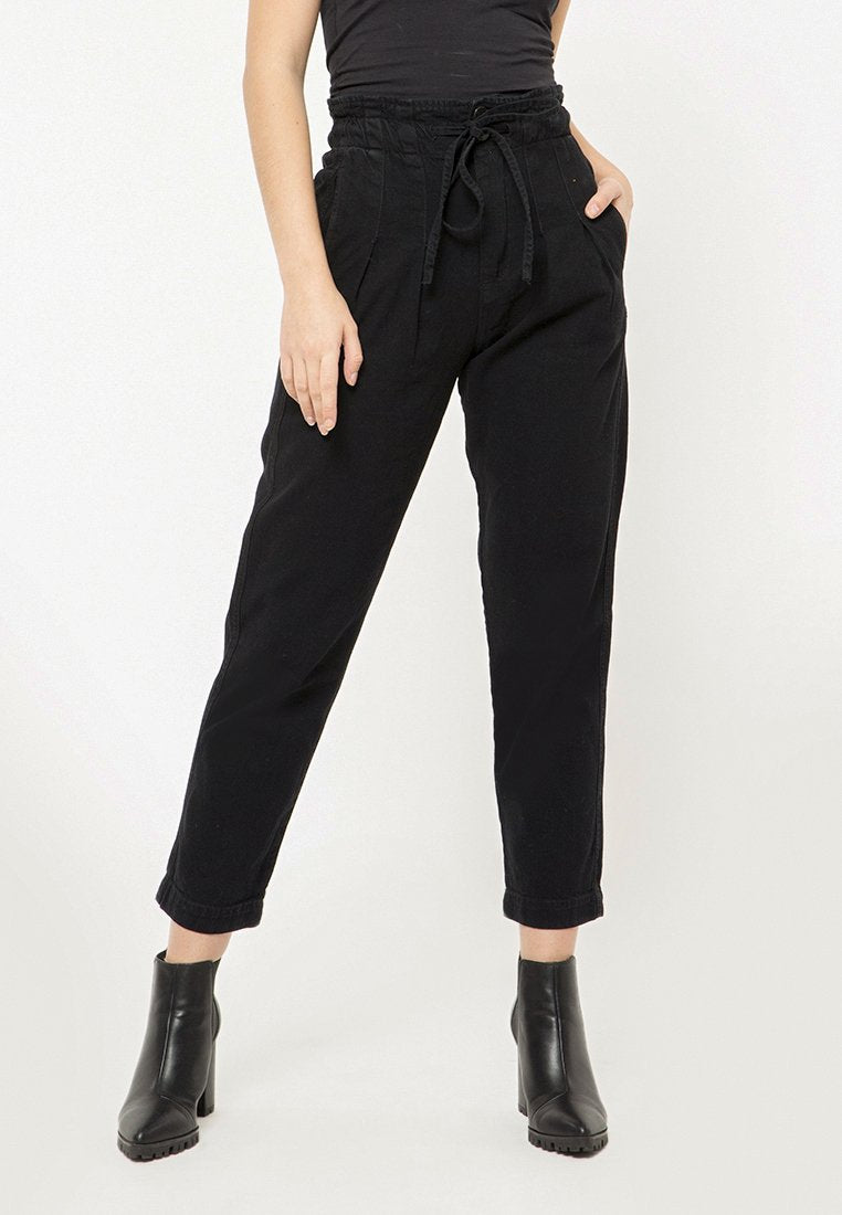 Paperbag Denim Pants