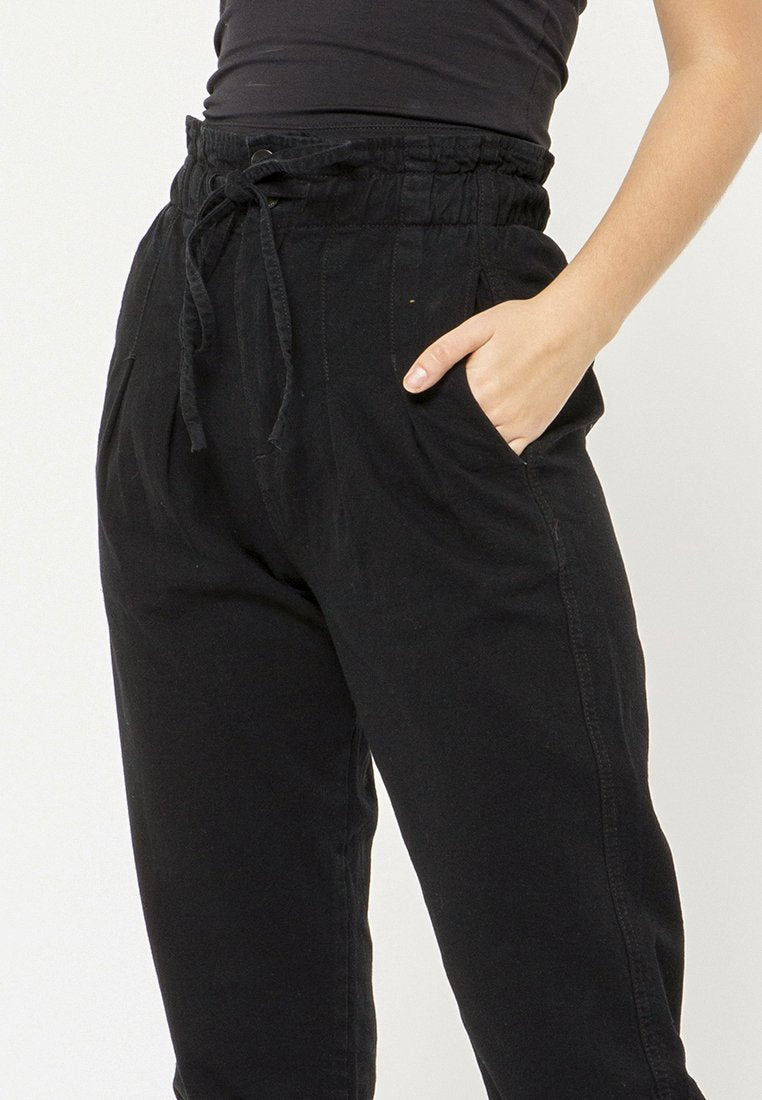 Paperbag Denim Pants