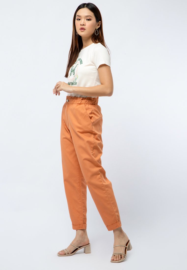Paperbag Slouchy Denim Pants