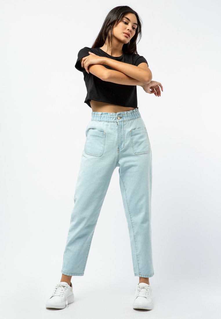 Slouchy Paperbag Denim