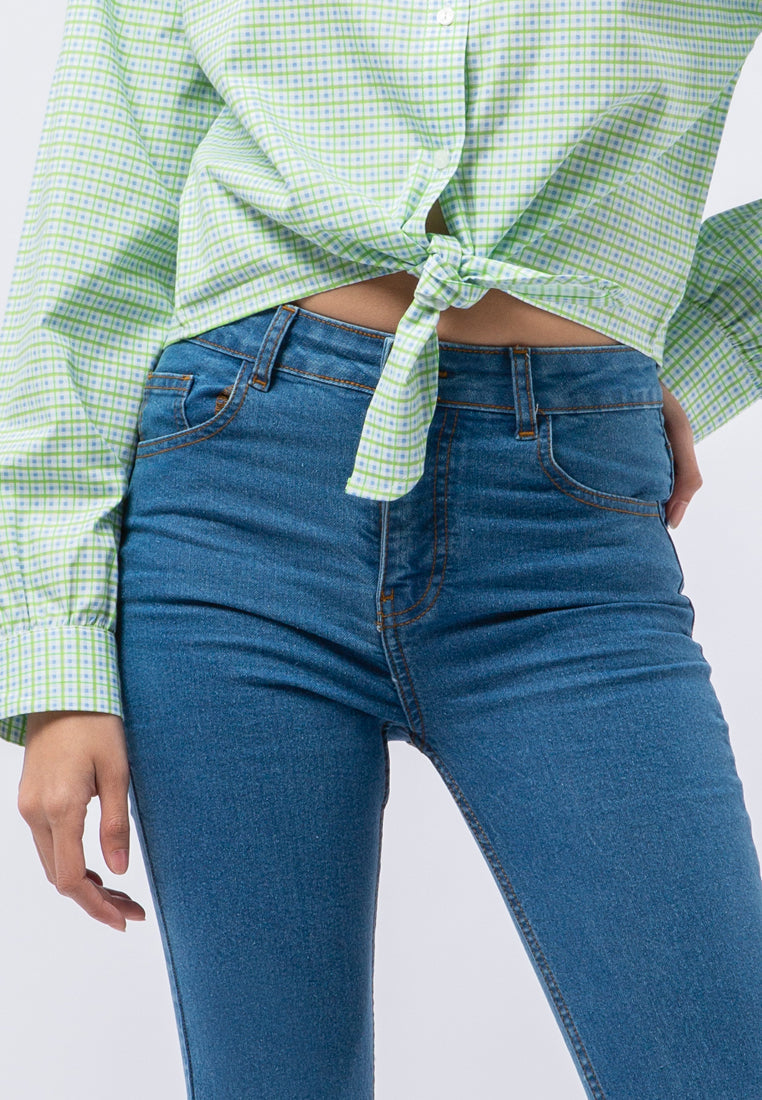 Kick Flare Denim Pants