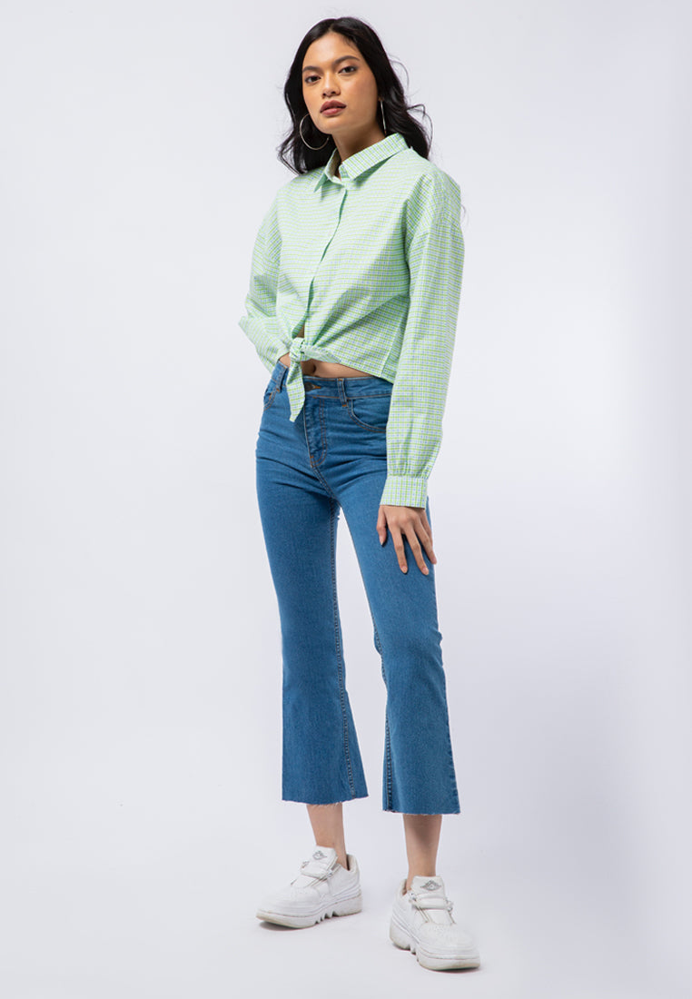 Kick Flare Denim Pants