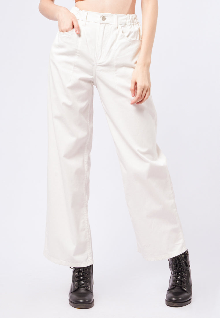 Wide Leg Denim Pants