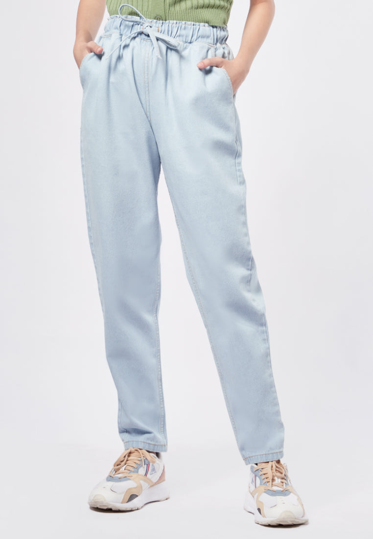 Balloon Denim Jogger Pants