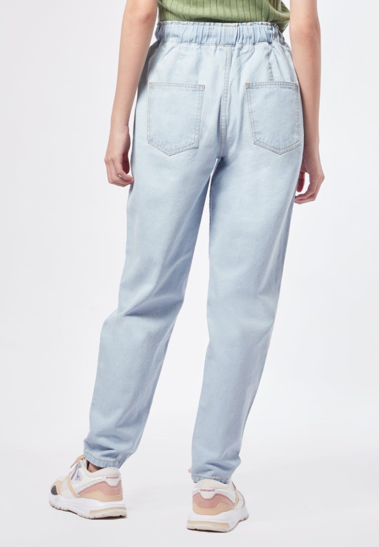 Balloon Denim Jogger Pants
