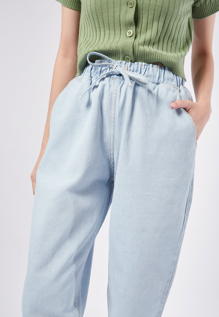 Balloon Denim Jogger Pants