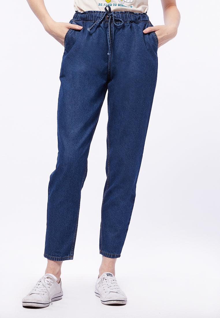 Balloon Denim Jogger Pants