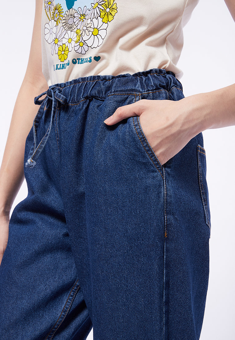 Balloon Denim Jogger Pants
