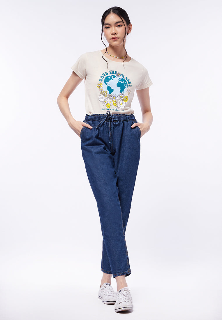 Balloon Denim Jogger Pants