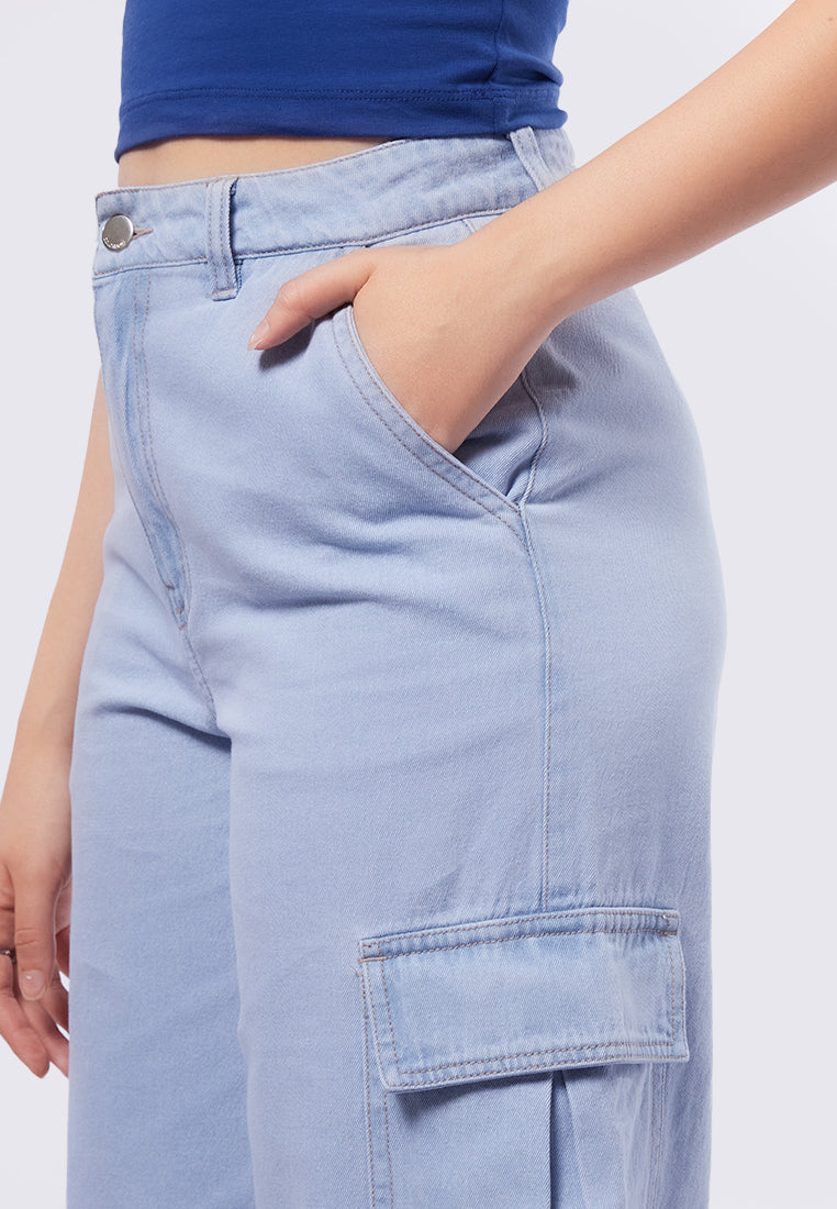 Side Pocket Denim Pants