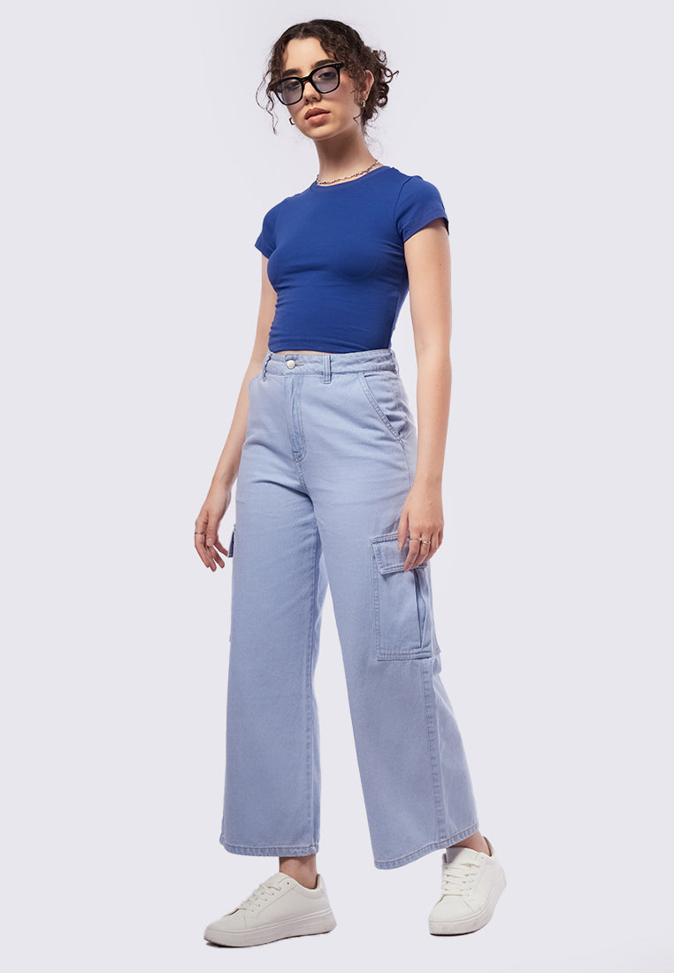 Side Pocket Denim Pants