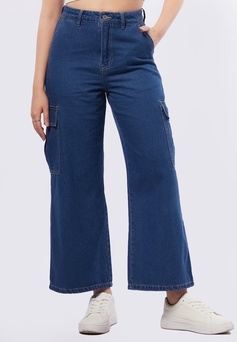 Side Pocket Denim Pants