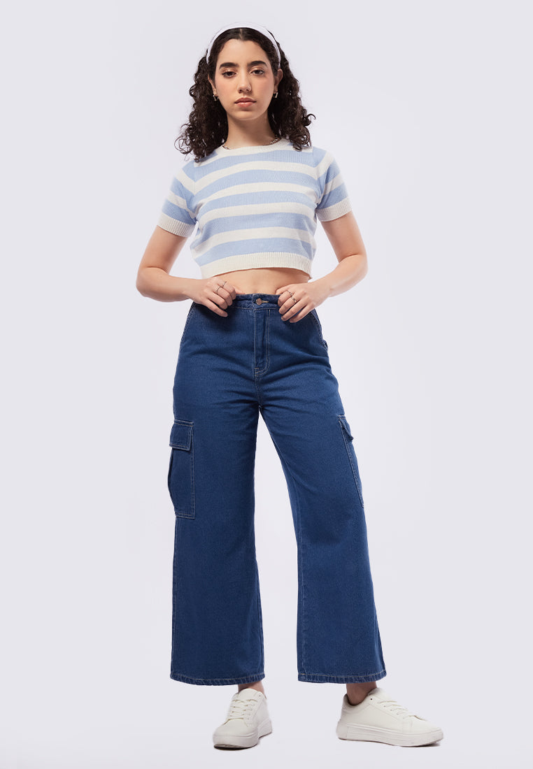 Side Pocket Denim Pants