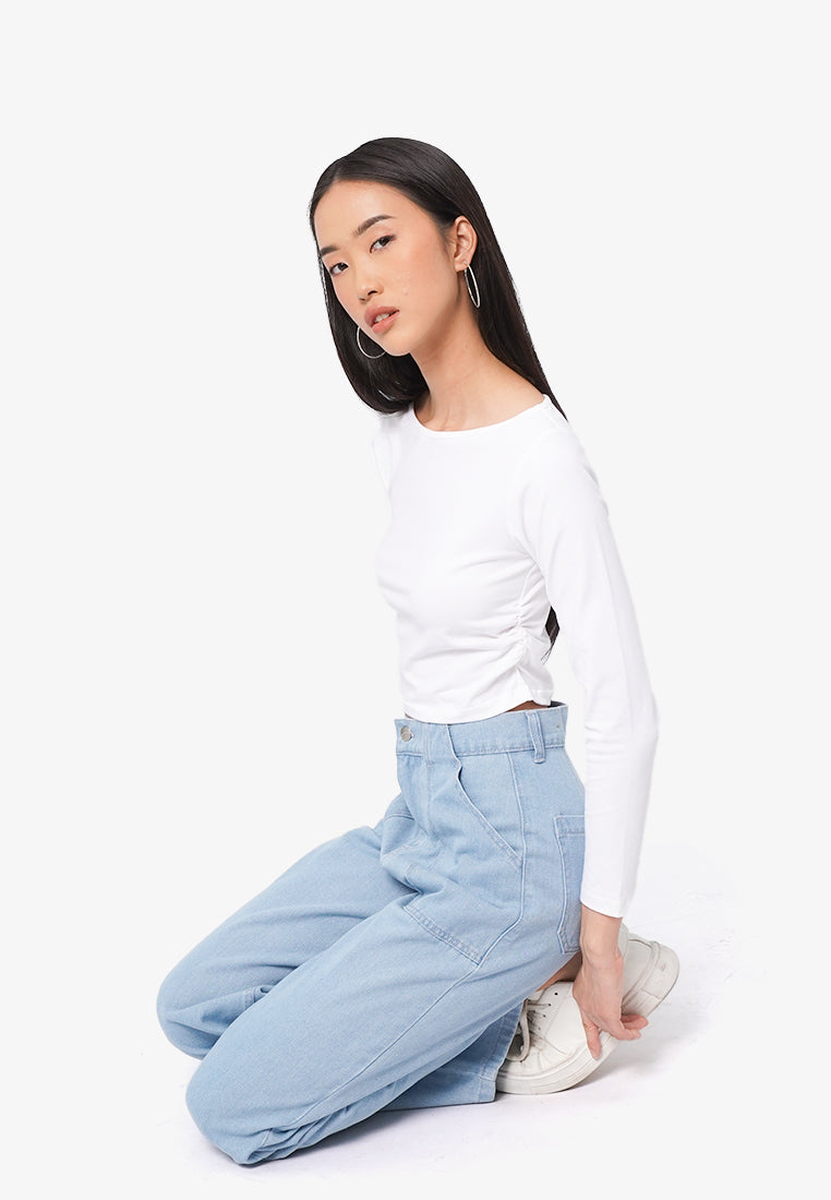 Double Pocket Denim Pants