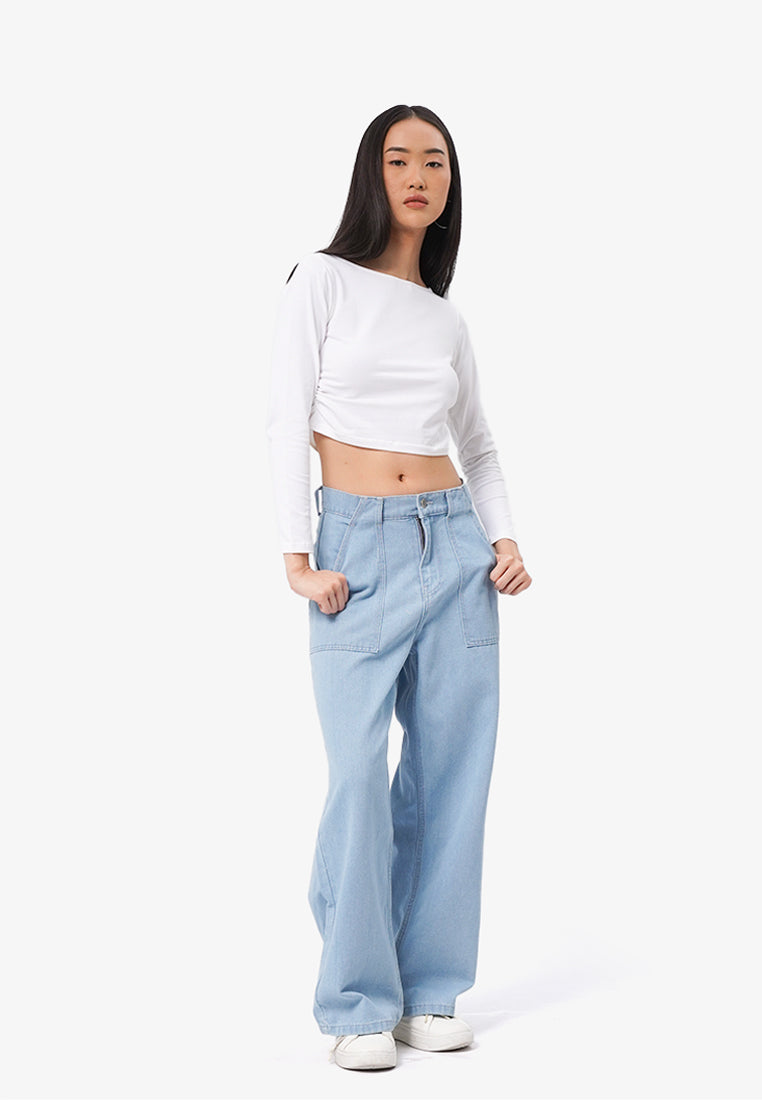 Double Pocket Denim Pants